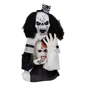 NAYSAYE Party Decoration and Accessories Halloween Clown Figurine with Spooky Design for Home and Garden, Multicolor, 9.84"*9.84"*11.42" - 1 of 4