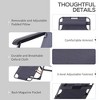PAGED Folding Camping Chairs 2-in-1 Tanning Chair with Pillow, Pocket for Camping, Beach, Picnics, Deck - 3 of 4
