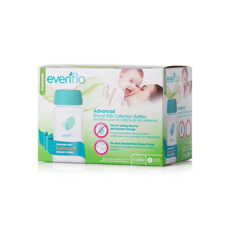 Evenflo Advanced Breast Milk Collection Bottles 5oz, 6ct, 3 of 14