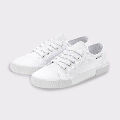 Женские кроссовки Lascana Women's Classic Canvas Sneakers - LASCANA - White Solid 5.5