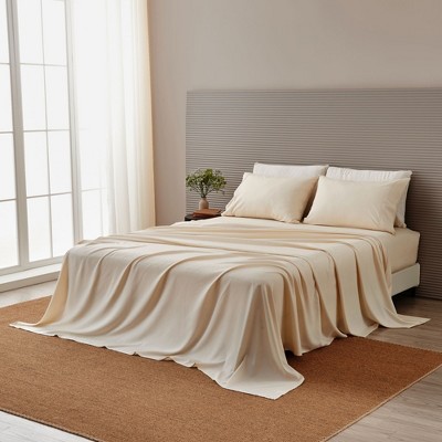King Sand Bamboo Microfiber Wrinkle-Resistant Sheet Set