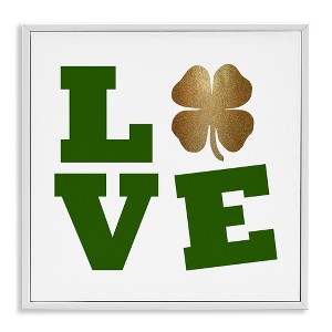 Stupell Industries St Patrick's Day Clover Love, 12" x 12" - 1 of 4