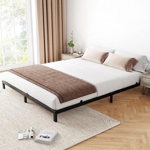 Metal Platform Bed Frame, 14' Bed Frame with Heavy Duty Slats Support, Strong Bearing Capacity Bed Frame with Under Bed Storage, No Box Spring Needed - 1 of 4