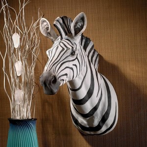 Design Toscano Serengeti Zebra Trophy Wall Sculpture - 1 of 4