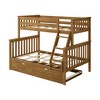 Plank+Beam Solid Wood Twin over Full Bunk Bed with Storage Trundle for Adults/Kids - 2 of 4