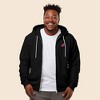Dalix Donut Embroidered Hoodie Fleece Sweatshirt Zip Front Mens - 3 of 4