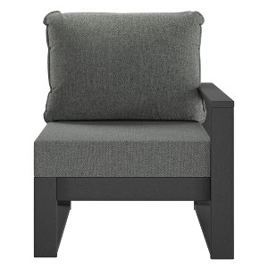 WestinTrends Montara Outdoor Patio HDPE Right Arm Facing Sectional Corner Chair with Patio Cushions - 1 of 4