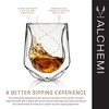 Viski Aerating Whiskey Tumbler, Whiskey Tasting Glass, Double Walled Snifter, Specialty Bourbon Tumbler, Clear Glass, Dishwasher Safe, 7 Oz, Set of 2 - 4 of 4