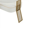 TOV Furniture Corralis Transitional Fabric Dining Chair in Cream/Gold - 4 of 4