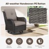 Buenhomino 4 Pieces Patio Furniture Set, Outdoor Swivel Glide Chairs with Loveseat and Coffee Table, All-Weather Patio Conversation Set - 4 of 4