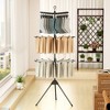 Tangkula 70" Folding Freestanding Tripod Laundry Drying Rack w/ 24 Clips & 32 Rods - 3 of 4