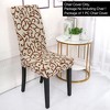 PiccoCasa Spandex Stretchy Washable Dining Chair Slipcovers Red + Black 1 Pc - 3 of 4