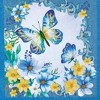 Collections Etc Blue Butterfly and Floral Hanging Kitchen Towels - Set of 2 Blue - 3 of 3