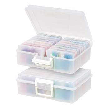 Iris Usa 4 X 6 Photo Storage Box With Handle And 16cases, Craft  Organizers And Storage Cases For Pictures, Cards : Target