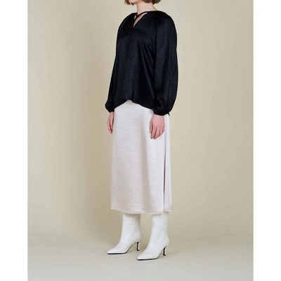 Women's Pleated Shoulder Shine Blouse - GRADE & GATHER