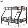 NicBex Full XL Over Queen Bunk Bed with Raised Guardrail,Loft Bed with Built-in Ladder,Modern Bunk Beds,Noise Reduced Bunk Beds for Bedroom - 3 of 4