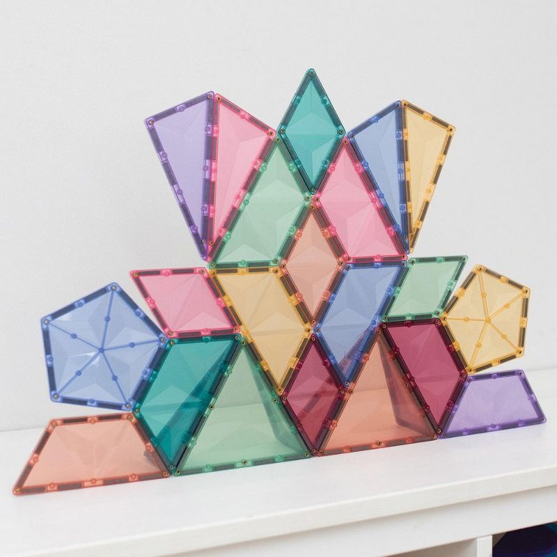 Connetix Colorful Magnetic Tiles Shape Expansion Pack - 48 Pieces, 5 of 7
