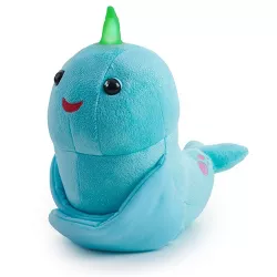 Fingerlings HUGS - Nikki (Blue Glitter) - Interactive Plush Narwhal - By WowWee