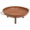 vidaXL Fire Pit 26.6 in.x22.8 in.x8.9 in. Steel - 3 of 4