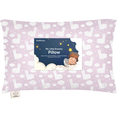 KeaBabies Toddler Pillow with Pillowcase, 13X18 Soft Organic Cotton Toddler Pillows for Sleeping, Kids Travel Pillow Age 2-5