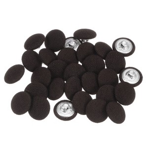 Unique Bargains Suit Dress Blouse Aluminum Fabric Cloth Covered Sewing Buttons 30 Pcs - 1 of 4