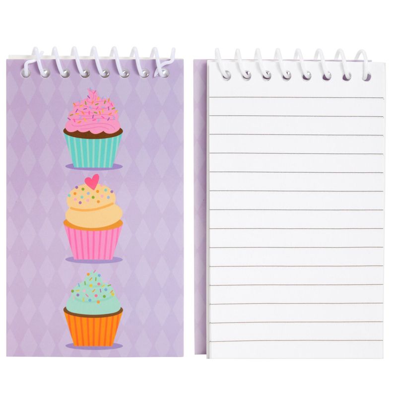 Blue Panda 24 Pack Spiral Notepads with Dessert Designs, 3 x 5 In Mini Notebooks for Kids Party Favors, School, 5 of 9