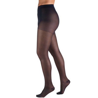 Truform 15-20 mmHg Compression Pantyhose, Sheer 20 Denier Women's Shaping Tights