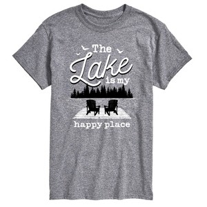 Men's - Instant Message - Lake Happy Place Short Sleeve Graphic T-Shirt - 1 of 4