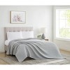 Cannon Twin/Twin XL Heritage Cotton Waffle Blanket Gray - 3 of 3