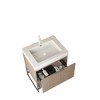 NicBex Bathroom Vanity with Sink,Bathroom Sink Vanity with Drawer and Open Shelf,36/30/24 inch Bathroom Sink Cabinet for Bathroom,Oak/Walnut - 2 of 4