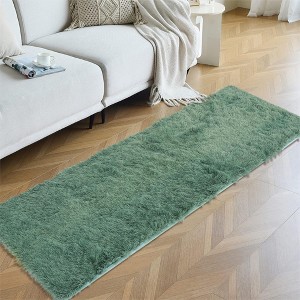 Luxury Modern Plush Fluffy Velvet Rug 5 x 8 ft, Faux Wool Rugs with  Non-Slip & Washable,for Bedroom Living Room Nursery - 1 of 4