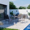 Pamapic 5-Piece PE Wicker Outdoor Dining Set with Cushions - 2 of 4