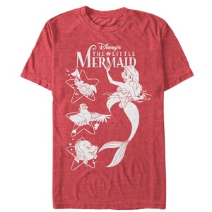 Men's The Little Mermaid Ariel's Pals T-Shirt - 1 of 4