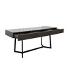 PAGED Extendable Dining Table Wood Console Table, 35.43-118.5" Living Room Table for Indoor and Outdoor, Space Saving - 3 of 4