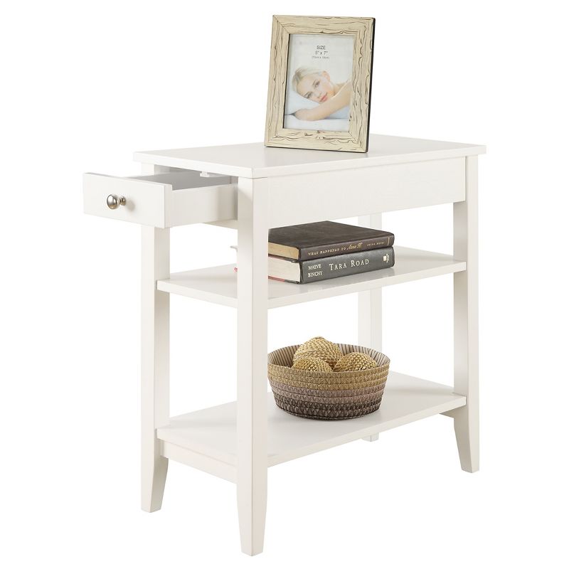 American Heritage 3 Tier End Table with Drawer - Breighton Home, 3 of 8