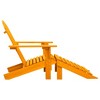 vidaXL Patio Adirondack Chair with Ottoman Solid Fir Wood Orange - 3 of 4
