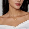 Bubble Initial Necklace: Personalized Layered Letter Pendant In Gold/Silver, Dainty Stackable Choker, Cute Teen Girl Gift - 4 of 4