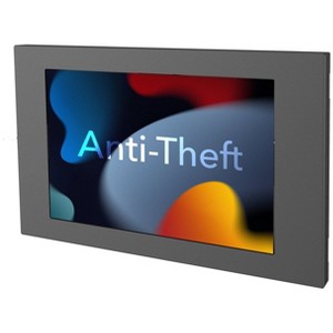 Lockable Tablet Wall Mount for Samsung Tab A9+, S9, S9 FE, S8, A8, VESA Compatible, Flush Wall Mount, Heavy-Duty Steel, Black - 1 of 4