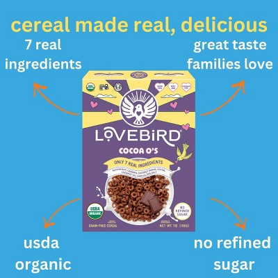 Lovebird Grain Free Cocoa Breakfast Cereal - 7oz
