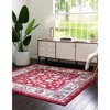 Unique Loom Aurelia Collection Area Rug - Hadrian (4'  Square Magenta/Blue) - 3 of 4