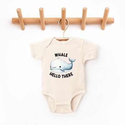The Juniper Shop Whale Hello There Baby Bodysuit