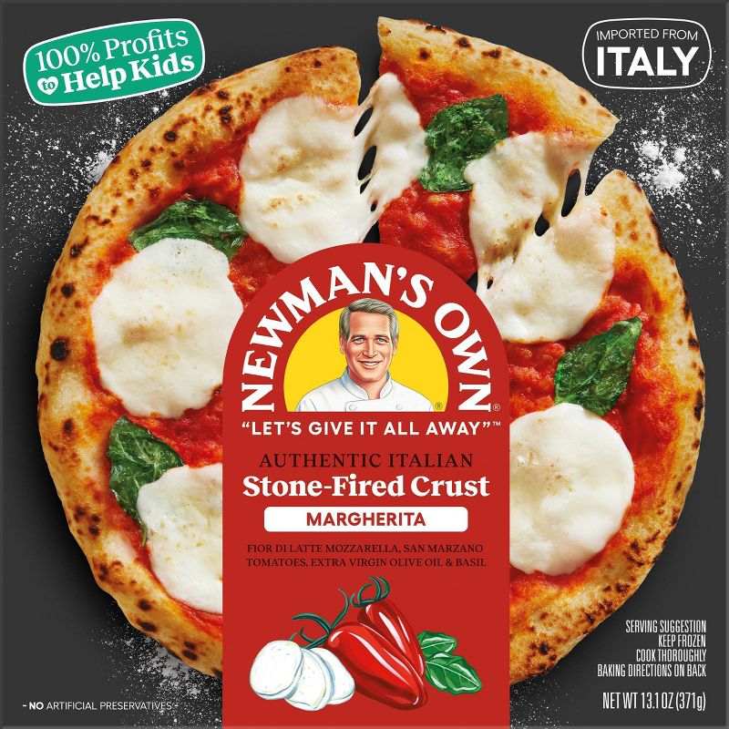 Newman&#39;s Own Stone Fired Margherita Frozen Pizza - 13.1oz, 1 of 4