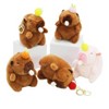 Drooling Capybara Fuzzy Faux Fur Plushie Keychain (1 PIECE) - 2 of 4