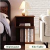 20'' S-Shaped End Table and Bookcase With Open Storage Shelves - Tree City - 2 of 4