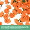 Unique Bargains Silk Plastic Small Faux Rose Artificial Flower Heads 1.2 inch - 2 of 4