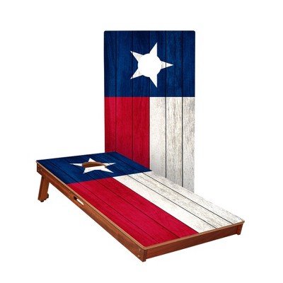 Texas Distressed State Flag Cornhole Boards - Choose Your Options, Includes  2 Boards and 8 Bags