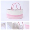 REGALWOVEN Woven Cotton Rope Storage Basket with Handles for Living Room 2 Pcs - 3 of 4