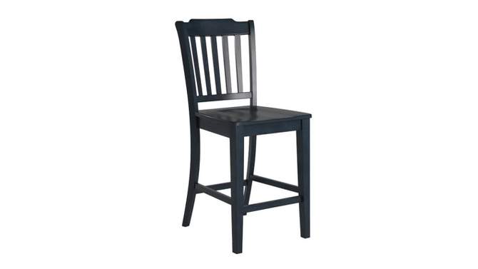 Set of 2 24" South Hill Slat Back Wood Counter Height Chair - Inspire Q, 2 of 10, play video