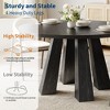 Round Dining Table for 4, 47 Inches Dining Room Table, Circle Kitchen Dinner Table for Dining Room, Kitchen, Living Room - 3 of 4