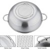 Colander Set of 3, Stainless Steel Micro-Perforated Colanders Strainers for Draining Rinsing Washing, Ideal for Pasta Vegetables Fruits, Heavy Duty - 3 of 4